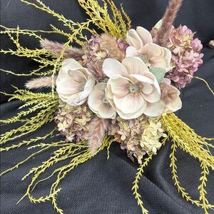 Dried hydrangea and faux flower Bouquet
